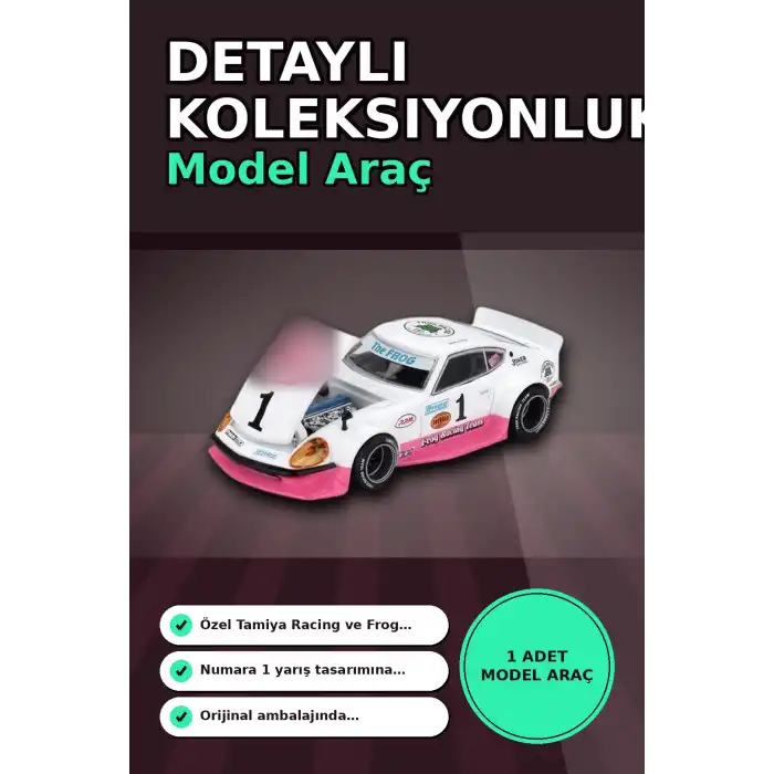 1/64 Ölçek MiniGT Kaido House Nissan Fairlady Z Tamiya İş Birliği The Frog V1 Koleksiyonluk Model Araba