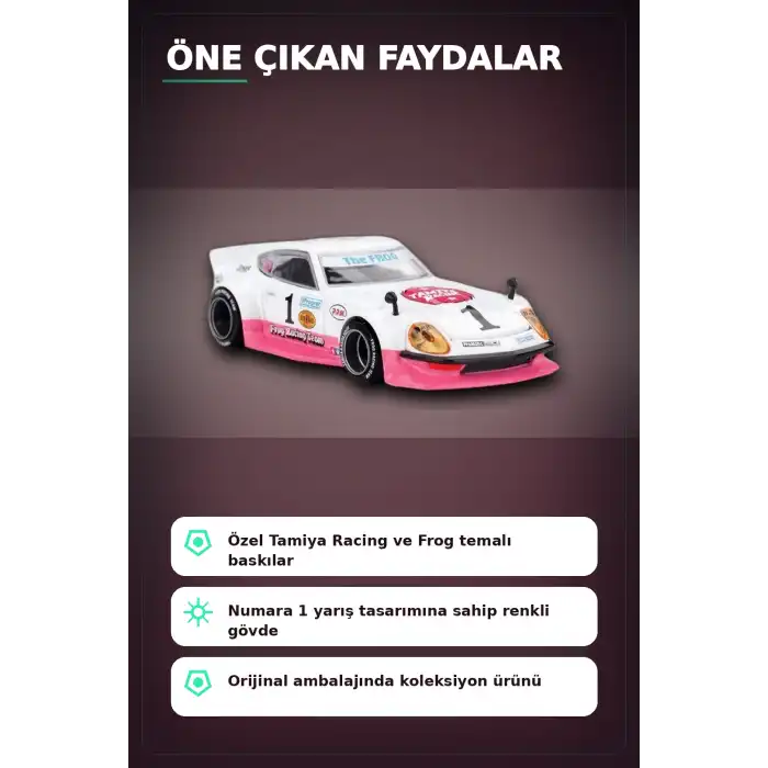 1/64 Ölçek MiniGT Kaido House Nissan Fairlady Z Tamiya İş Birliği The Frog V1 Koleksiyonluk Model Araba