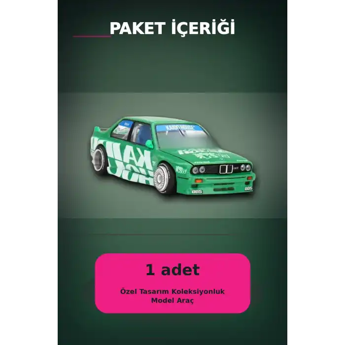 1/64 Diecast BMW M3 Kaido Works V2 Model Araba - KaidoHouse Koleksiyon Serisi, Tekli Paket BX-313326