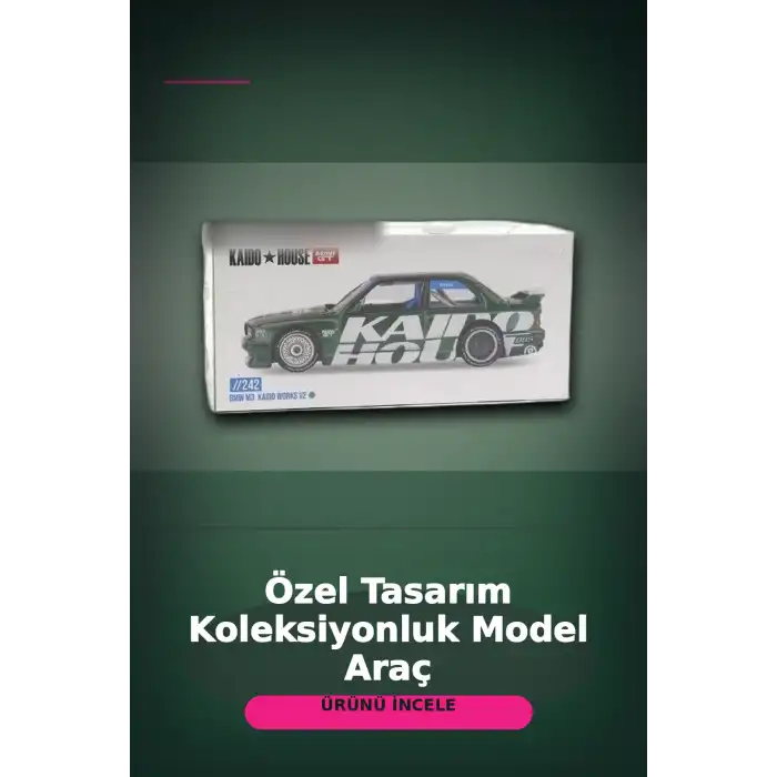 1/64 Diecast BMW M3 Kaido Works V2 Model Araba - KaidoHouse Koleksiyon Serisi, Tekli Paket BX-313326