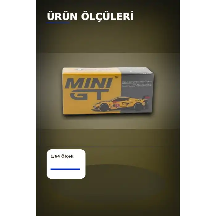 Diecast 1/64 Ölçek Chevrolet Corvette Z06 GT3.R #4 Daytona 24 Saat Yarış Arabası Modeli BX-313327
