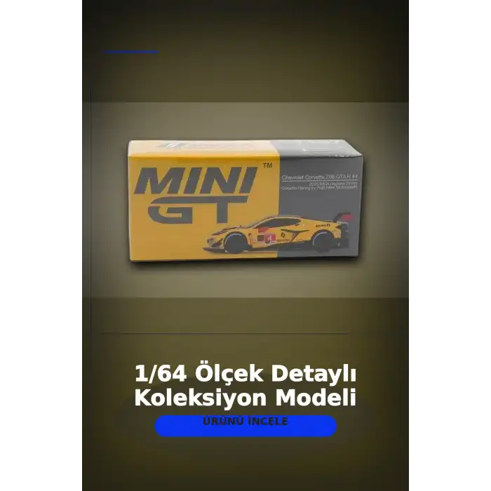 Diecast 1/64 Ölçek Chevrolet Corvette Z06 GT3.R #4 Daytona 24 Saat Yarış Arabası Modeli BX-313327
