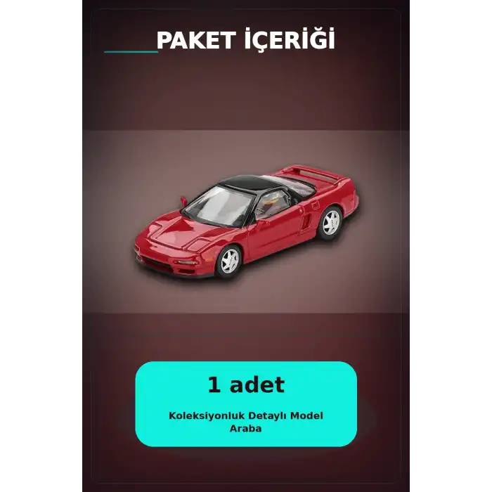 Senna Anma 1/64 Ölçek Honda NSX Prototip 1989 Diecast Model Araba, Koleksiyonluk BX-313328