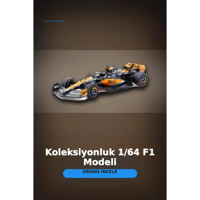 Oscar Piastri 1/64 McLaren MCL60 Diecast Model Araba - 2023 Avustralya GP, Koleksiyonluk BX-313342