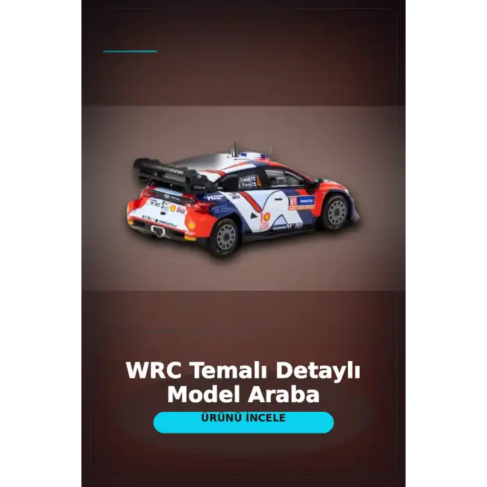 1/64 Hyundai I20 N Rally1 Hibrit 2024 Isvec Birincisi Model Araba, Koleksiyon Hediyesi BX-313347