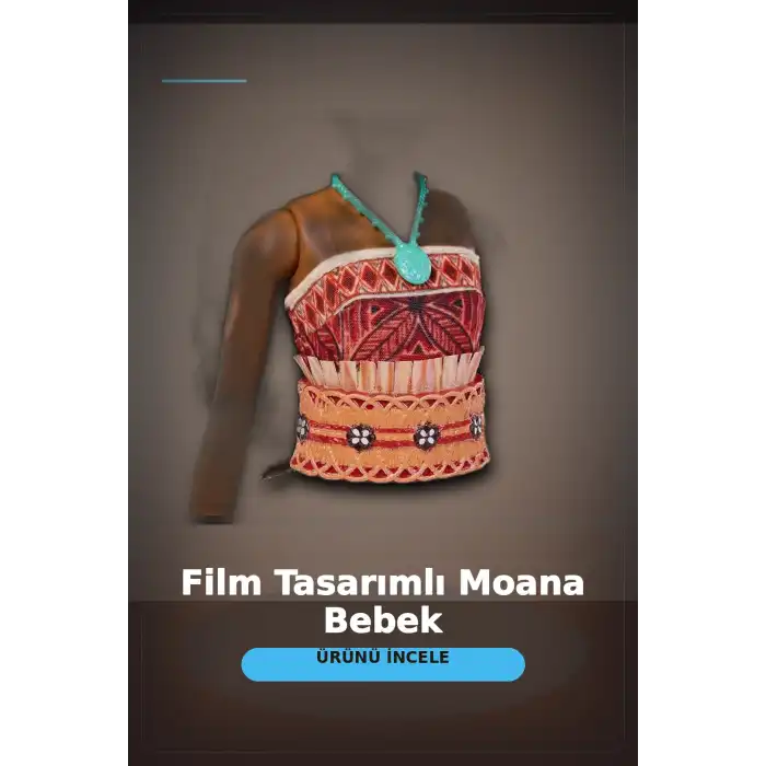 Disney Moana Live Action Film Karakteri 32 cm Bebek Oyuncak, 3-6 Yas Cocuk Hediyesi BX-313367