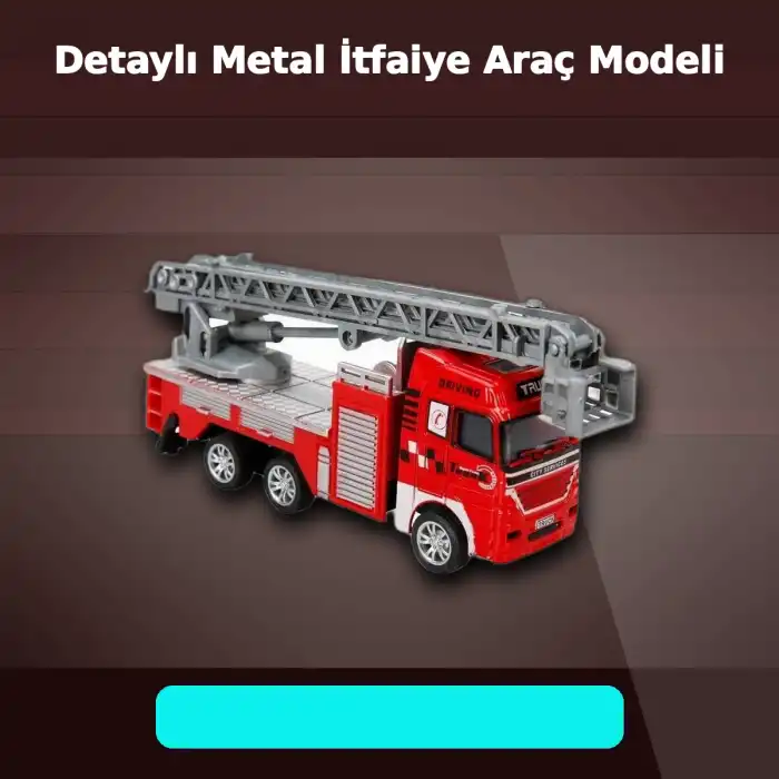 11,5 cm Die-Cast Metal Model Araç - Eco Lounge Serisi - İtfaiye, Tanker veya Kurtarıcı Seçeneği