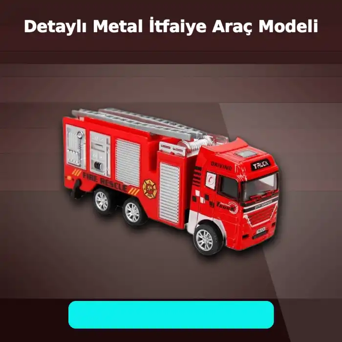 11,5 cm Die-Cast Metal Model Araç - Eco Lounge Serisi - İtfaiye, Tanker veya Kurtarıcı Seçeneği