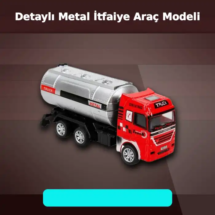 11,5 cm Die-Cast Metal Model Araç - Eco Lounge Serisi - İtfaiye, Tanker veya Kurtarıcı Seçeneği