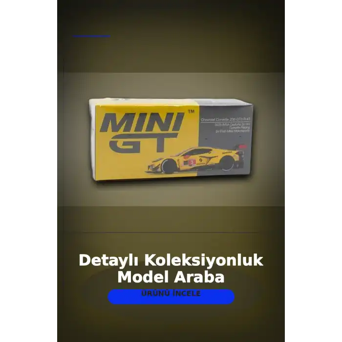 1/64 Chevrolet Corvette Z06 GT3 Yarış Arabası - 2025 IMSA Daytona Modeli BX-313376