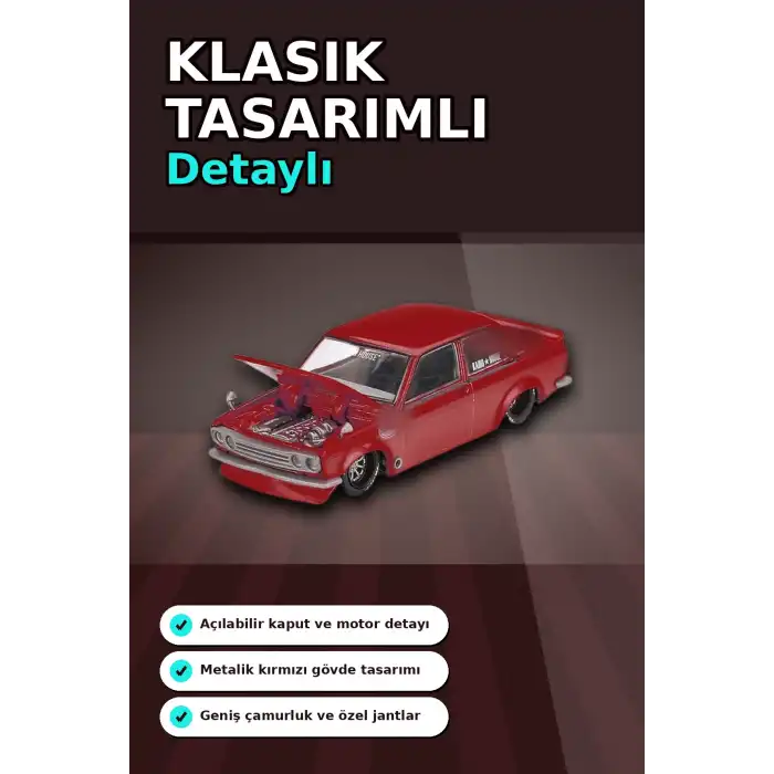 Diecast 1/64 Datsun 510 Street Nismo V3 Model Araba - Tekli Kutu, Koleksiyonluk BX-313377