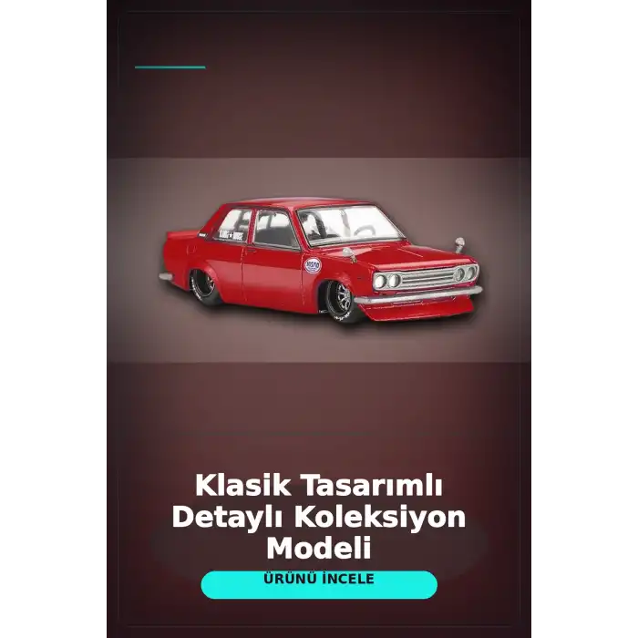 Diecast 1/64 Datsun 510 Street Nismo V3 Model Araba - Tekli Kutu, Koleksiyonluk BX-313377