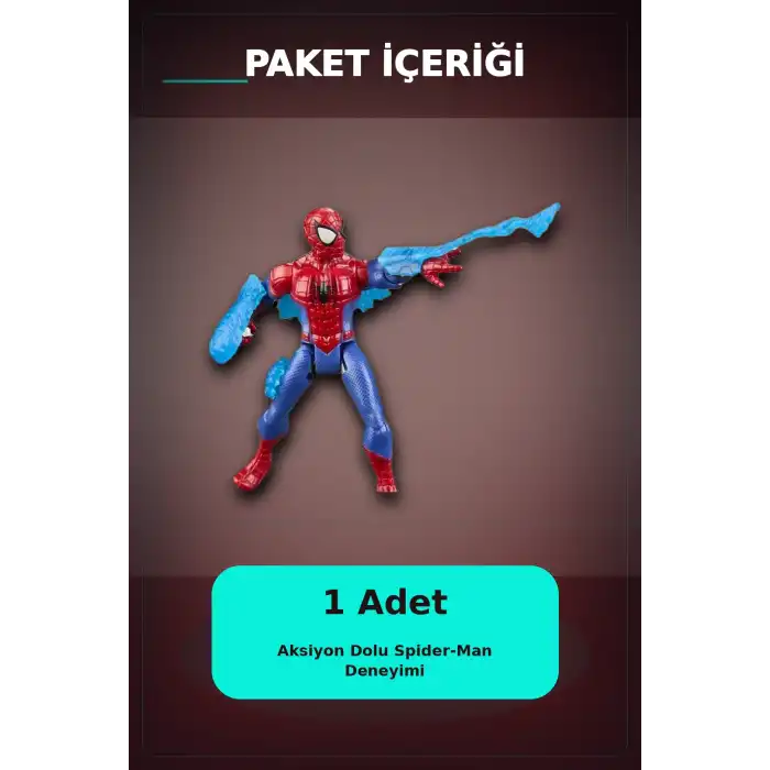 Marvel Spider-Man ActionVerse 12 cm Aksiyon Figürü - Hareketli Eklem ve Aksesuarlı Süper Kahraman Oyun Seti