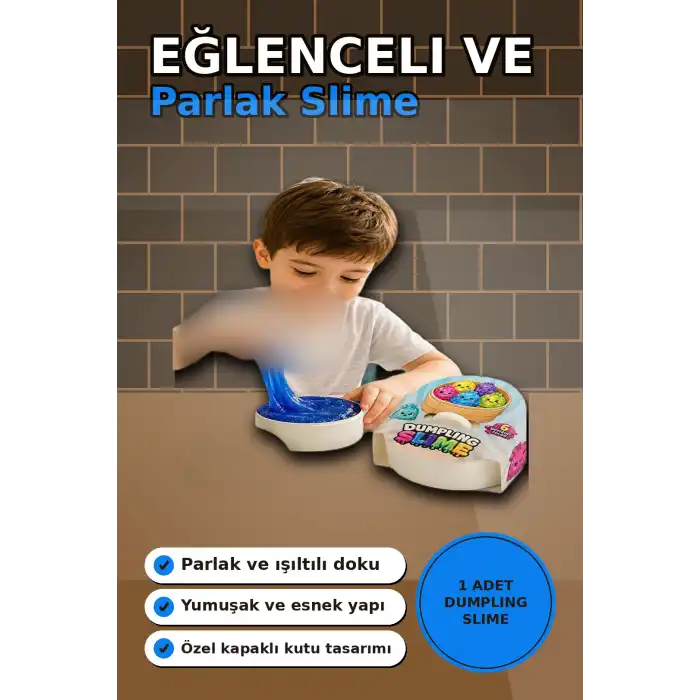 Yumuşak Dokulu 170gr Dumpling Slime Oyun Jeli Stres Önleyici Çocuk Aktivite Hamuru BX-313397