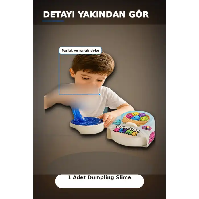 Yumuşak Dokulu 170gr Dumpling Slime Oyun Jeli Stres Önleyici Çocuk Aktivite Hamuru BX-313397
