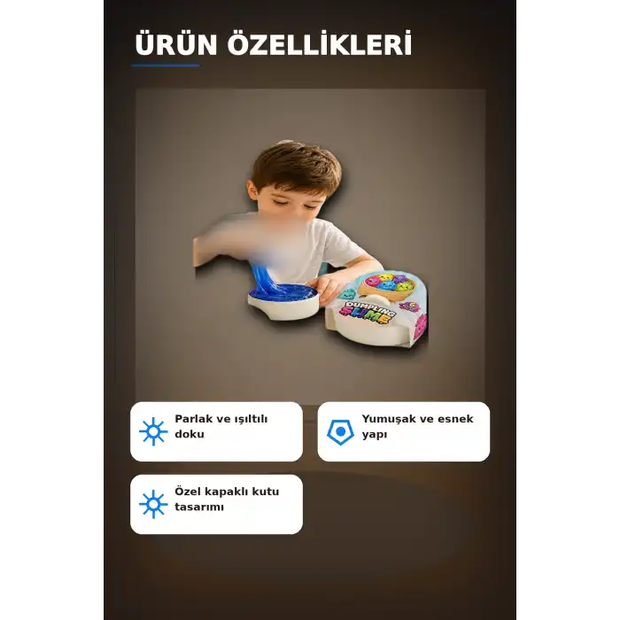 Yumuşak Dokulu 170gr Dumpling Slime Oyun Jeli Stres Önleyici Çocuk Aktivite Hamuru BX-313397
