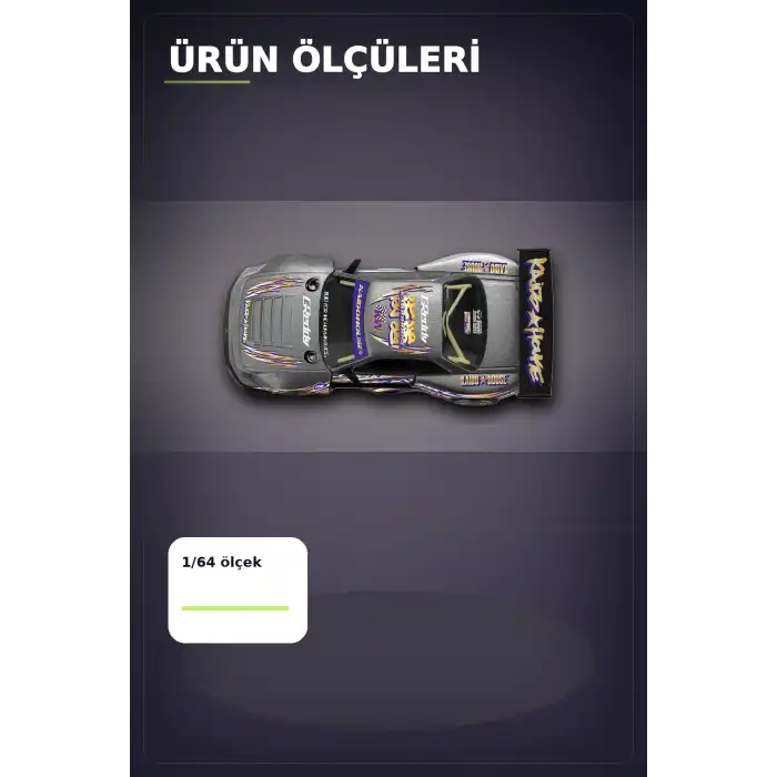 Metal Diecast 1/64 Olcek Nissan Silvia S13-R Drift Arabasi - Kaido House Koleksiyon Modeli BX-313398