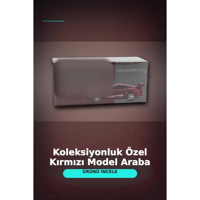 Diecast 1/64 VeilSide Combat V-I Toyota Supra Kırmızı Model Araba - Tekli Kutu BX-313405