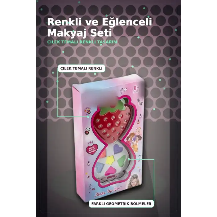 Kutulu Tekli Makyaj Seti - Çocuklar Için Şık Hediye Paketli Kozmetik Oyun Seti BX-313421