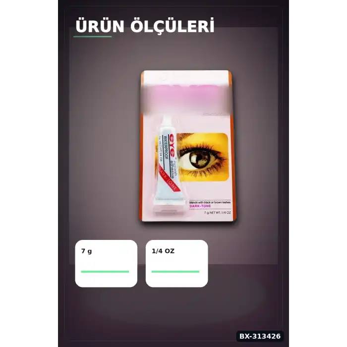 Hızlı Kuruyan Siyah Kirpik Yapıştırıcı 362 - Tek Şişe, Profesyonel Kozmetik Aksesuarı BX-313426