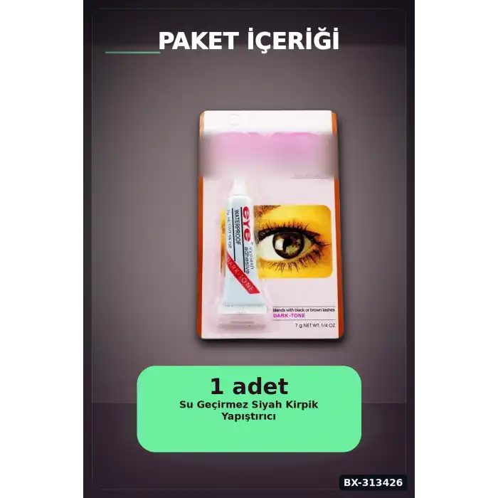 Hızlı Kuruyan Siyah Kirpik Yapıştırıcı 362 - Tek Şişe, Profesyonel Kozmetik Aksesuarı BX-313426