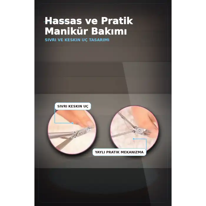 Sivri Uçlu 9.5 cm Çelik Tırnak Eti Pens - Manikür Aleti, Kişisel Bakım BX-313431
