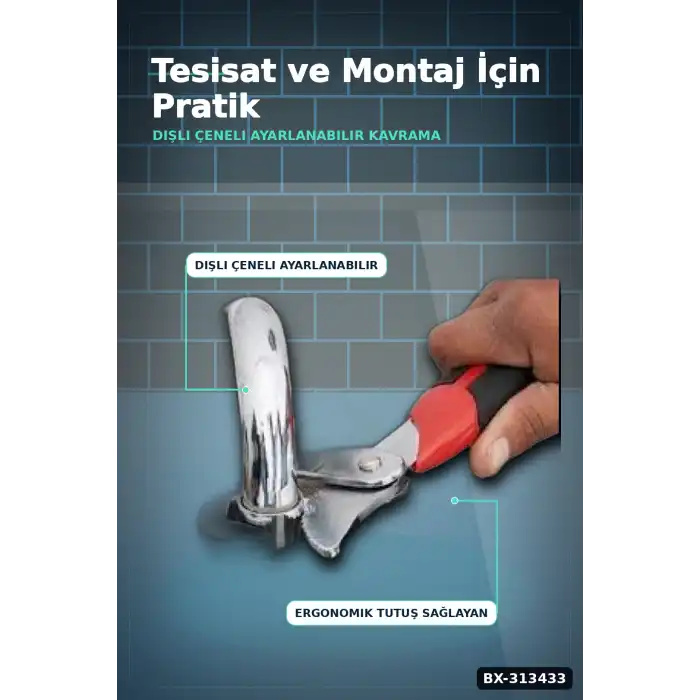 8-32mm Ayarlanabilir Çift Taraflı Akıllı Anahtar Seti - 2 Parça Kombine El Aleti BX-313433