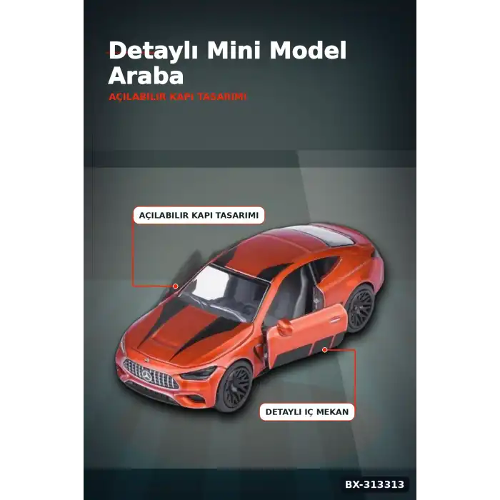 Resmi Lisanslı 7.5 cm Mercedes-AMG Mini Model Araba - 1 Adet, Koleksiyonluk Oyuncak BX-313313