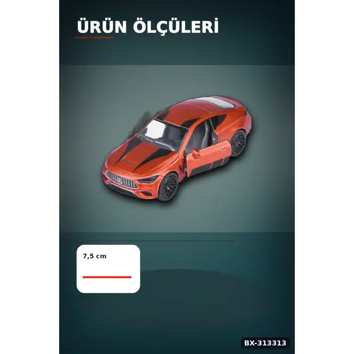 Resmi Lisanslı 7.5 cm Mercedes-AMG Mini Model Araba - 1 Adet, Koleksiyonluk Oyuncak BX-313313