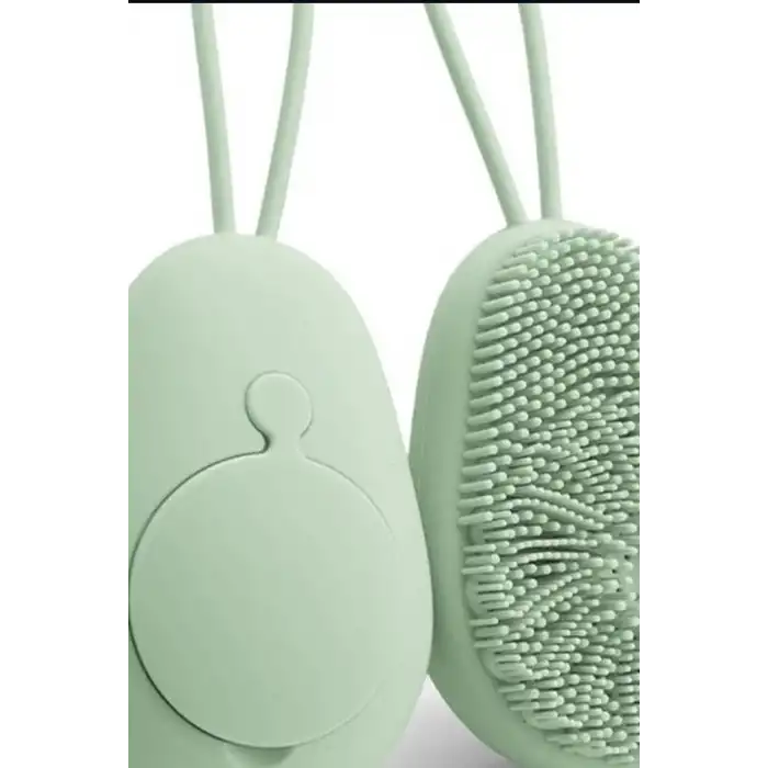 Sıvı Hazneli Yumuşak Silikon Duş Masaj Fırçası - Askılı Ergonomik 1 Adet BX-313489
