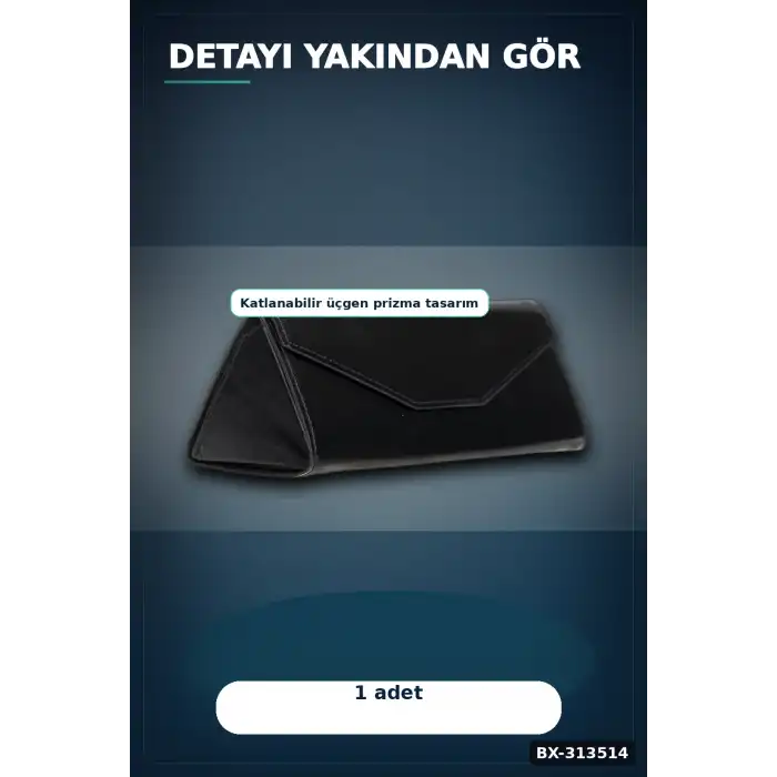 El Işi Hakiki Deri Siyah Gözlük Kılıfı 15.5x6 Cm Erkek Kadın Hediyelik BX-313514