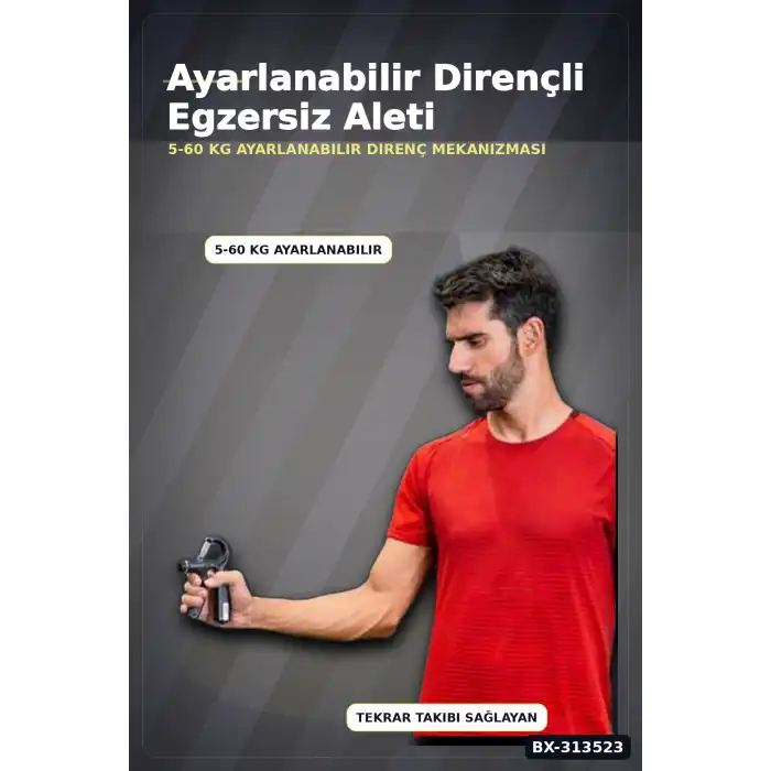 Sayaçlı 15.5 Cm El Yayı Egzersiz Aleti - Tekli Paket, Fitness Spor Ekipmanı BX-313523