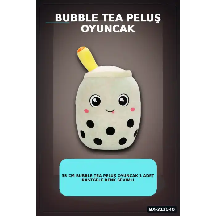 35 Cm Bubble Tea Peluş Oyuncak 1 Adet Rastgele Renk Sevimli Hediye Peluş BX-313540