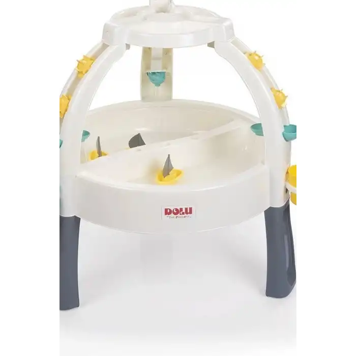 Ayarlanabilir Bacaklı 82 cm Kum Ve Su Oyun Masası - 24 Ay+ Çocuklar İçin Çift Bölmeli BX-313553