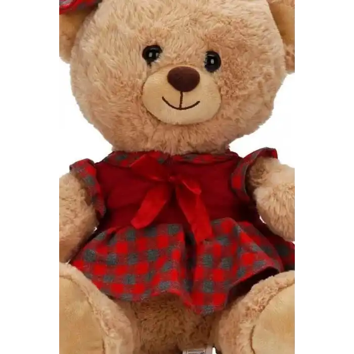 Elbiseli 32 cm Peluş Ayı Oyuncak – Yumuşak Dolgulu Sevimli Hediye ve Aksesuar BX-313532