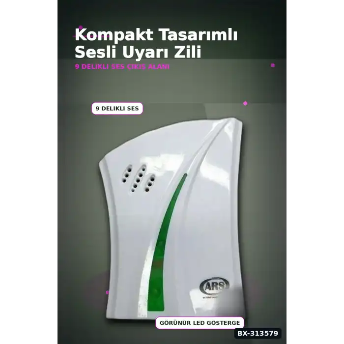 12 Volt Buzzer Sesli Kapı Zili Bx40 Tekli Paket - Düşük Voltajlı Kapı Zili BX-313579