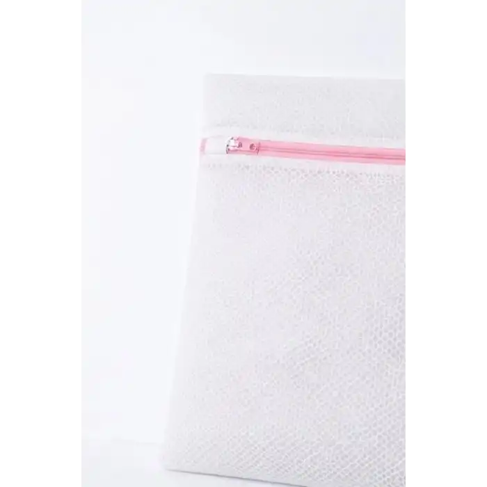 Fermuarlı 40x50 cm Çamaşır Yıkama Filesi - Hassas Kıyafet Koruma Torbası BX-313583