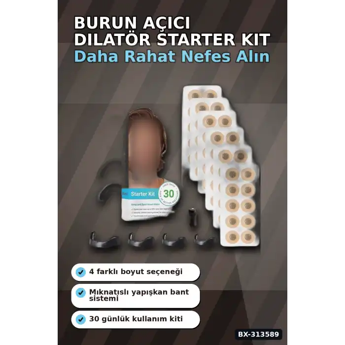 Farklı Boylarda Burun Açıcı Dilatör Seti - Horlama Önleyici Starter Kit BX-313589
