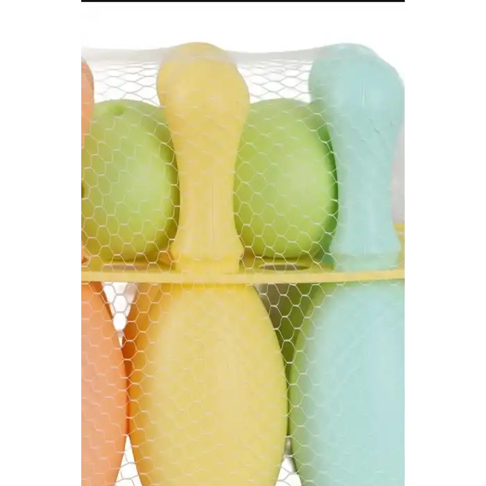 Plastik Bowling Seti 6 Labut 2 Top 29x20x32 cm - Fileli Spor Oyuncağı, 18 Ay+ BX-313641