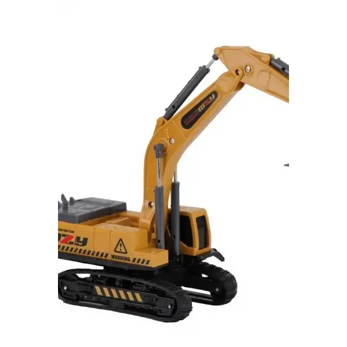 Paletli 14 cm Metal Uçlu Ekskavatör Oyuncak Seti - 3+ Yaş Kepçe Kolu Hareketli BX-313642