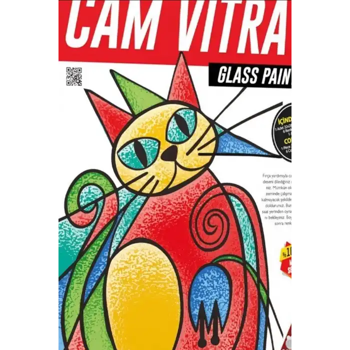 PVC Baski Desenli Cam Vitray Boyama Seti - 1 Adet Cocuk El Beceri Sanat Hediyesi BX-313646