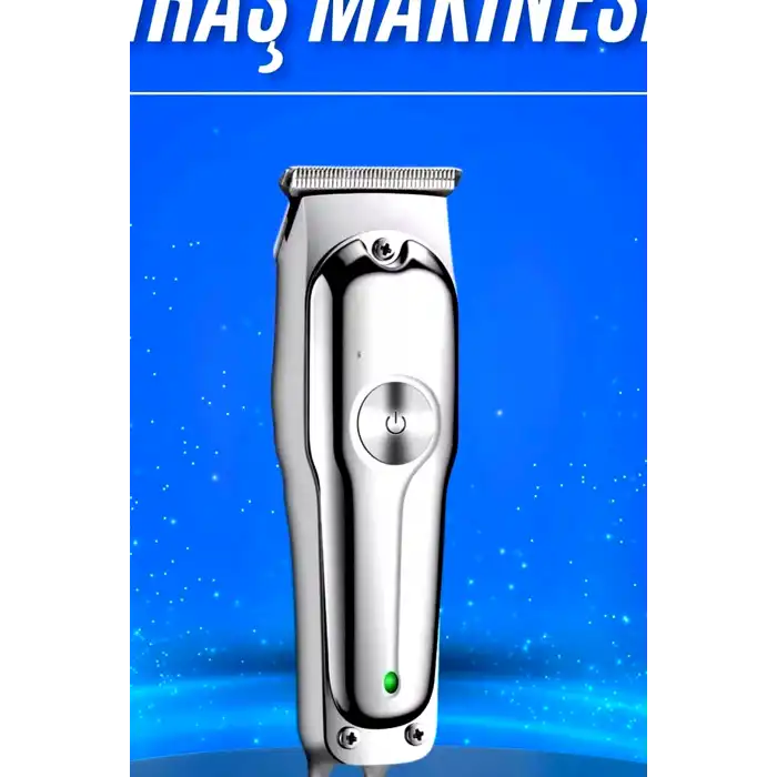 Paslanmaz Çelik 3 Taraklı Kablosuz Saç Sakal Düzeltici Tıraş Makinesi Seti BX-313690