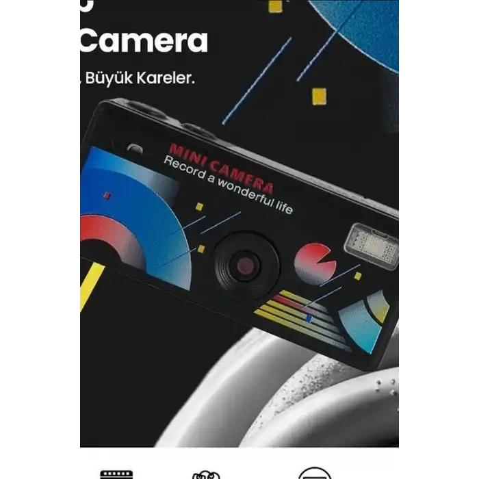 0.96 Inç Katlanır Ekranlı Mini Anahtarlık Kamerası 1080p Full HD Video Kayıt BX-313482