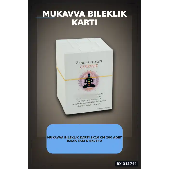 Mukavva Bileklik Kartı 8x10 cm 200 Adet Balya Takı Etiketi Organizer Aksesuarı BX-313744