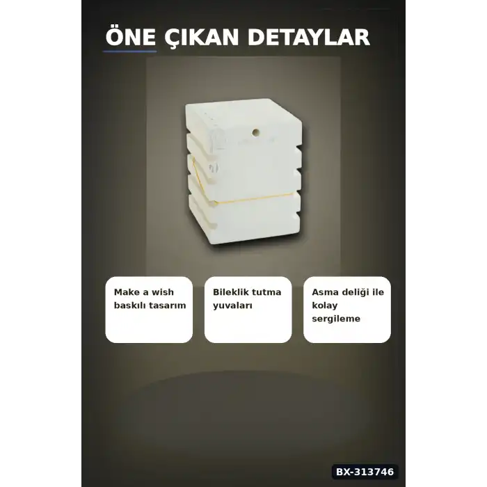 Yaldızlı Kalın Mukavva Bileklik Kartı 100 Adet 10x12 Cm Takı Düzenleyici BX-313746