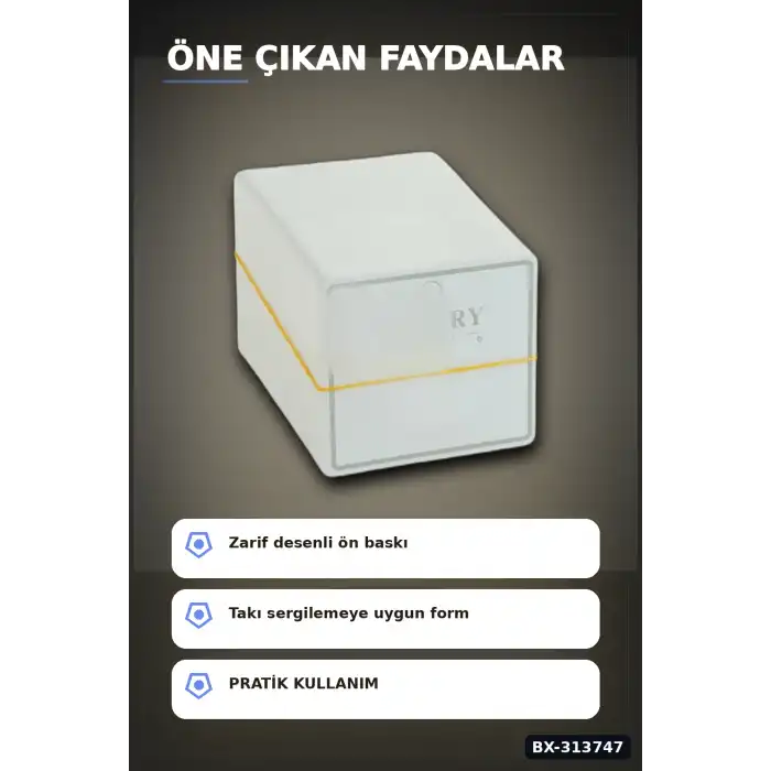 Dikdörtgen Takı Küpe Kartı 5x6 Cm 100 Adet Balya Paket Sert Karton BX-313747