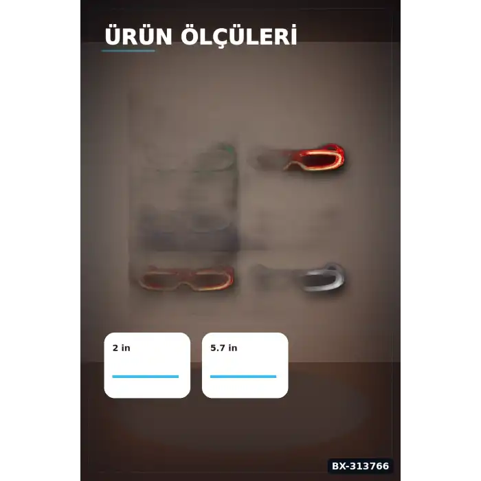 5 Renkli Pilli Led Işıklı Parti Gözlüğü 6 Adet Set - Glow Efektli Gece Aksesuarı BX-313766