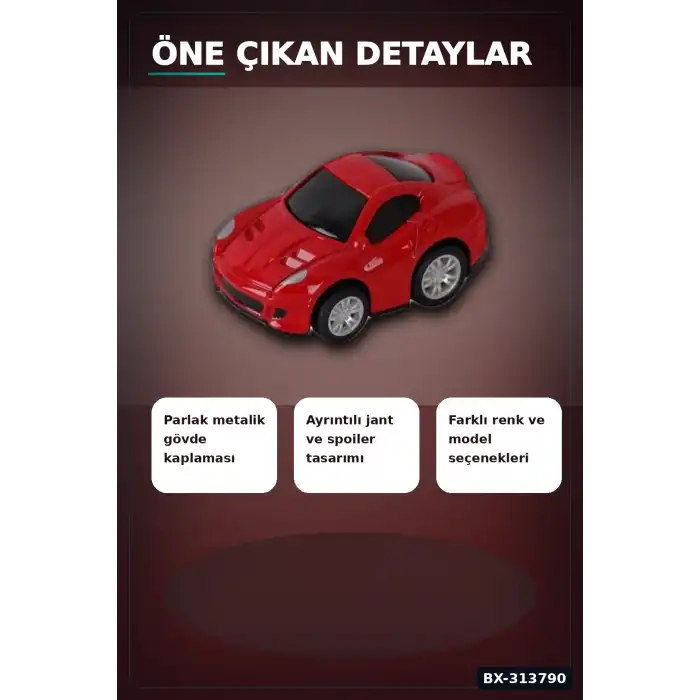6 Cm Mini Metal Çek Bırak Araba Oyuncak - Küçük Boy Araç Koleksiyon Hediyesi BX-313790