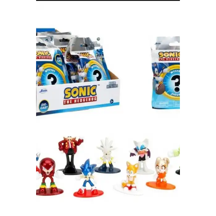 4 Cm Metal Die-Cast Mini Sonic Figur Koleksiyon Paketi Surpriz Nano Oyun BX-313802
