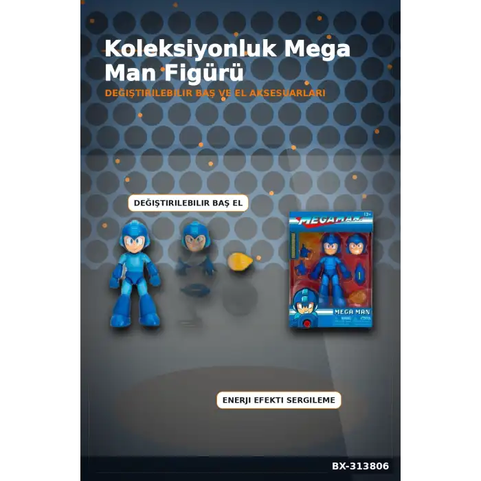 Capcom Lisanslı 11.5 cm Man Aksiyon Figürü - 1 Adet, Koleksiyonluk Pencere Kutulu Oyuncak BX-313806
